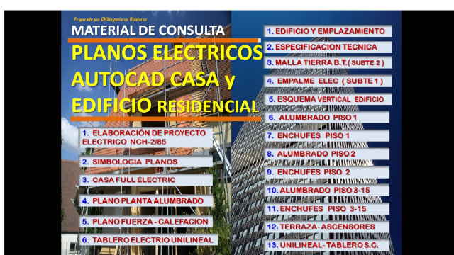 3. PLANOS ELECTRICOS Autocad. de CASA y EDIFICIO RESIDENCIAL ( Material Consulta en PPW y autocad ) 